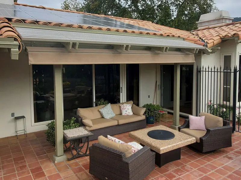 Retractable awning in Pauma Valley, CA