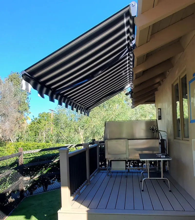 Retractable awning in Rancho Santa Fe, CA