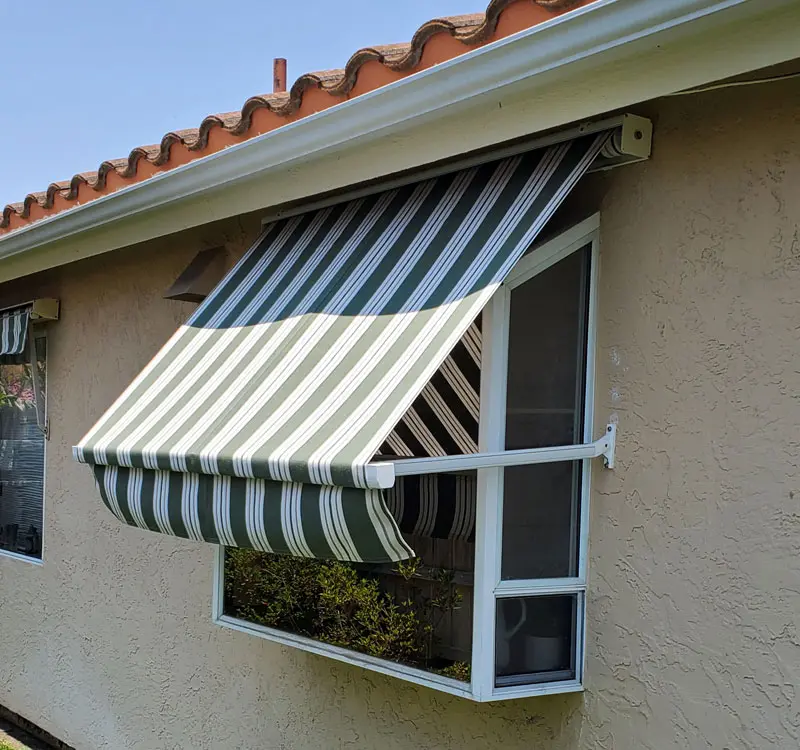 Retractable window awning in Escondido, CA